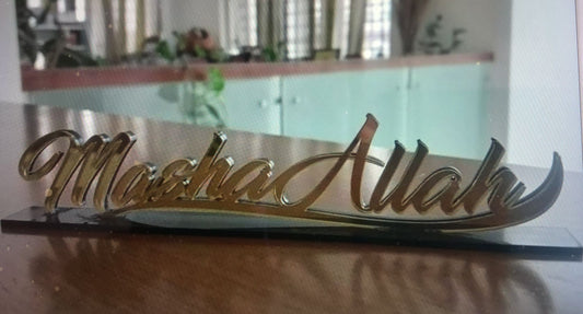 Mashallah Acrylic Decor